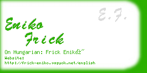 eniko frick business card